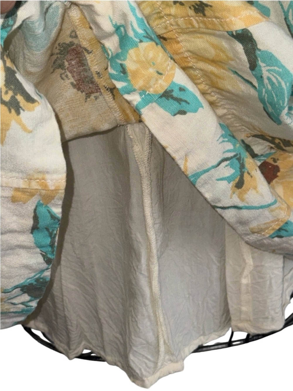 Free People Altura Printed Mini Dress Pale Sunflower Combo XL - Picture 11 of 13